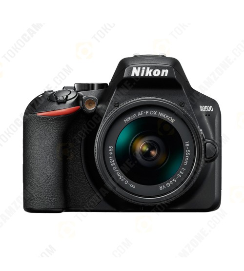 Nikon D3500 Kit 18-55mm VR (Promo Free Lensa AF-P DX 70-300mm + SDHC 16GB + DSLR Bag)